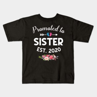 Promoted to Sister Est 2020 New Sister To Be Kids T-Shirt